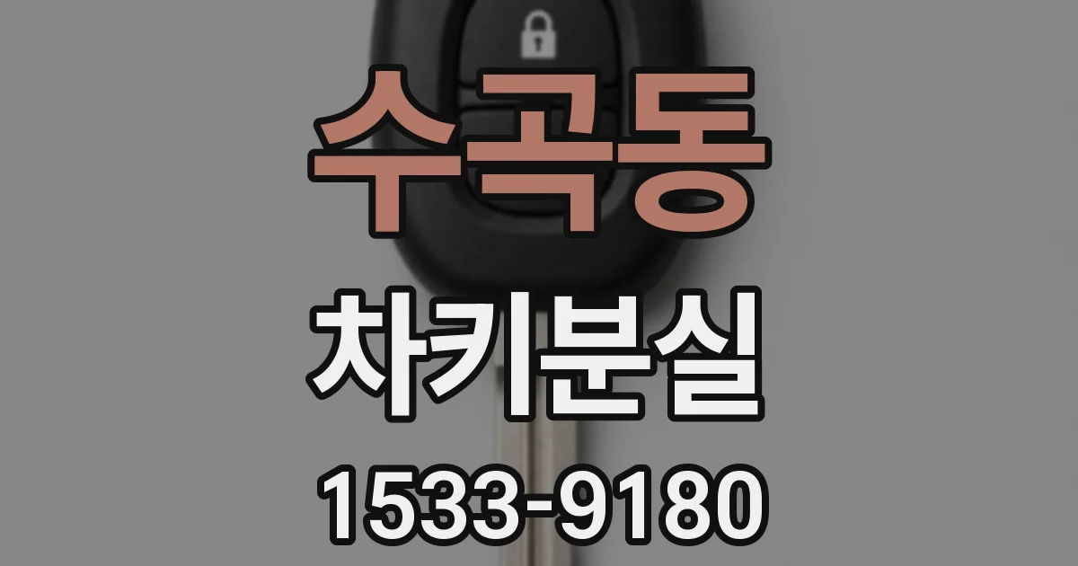 수곡동 차키분실