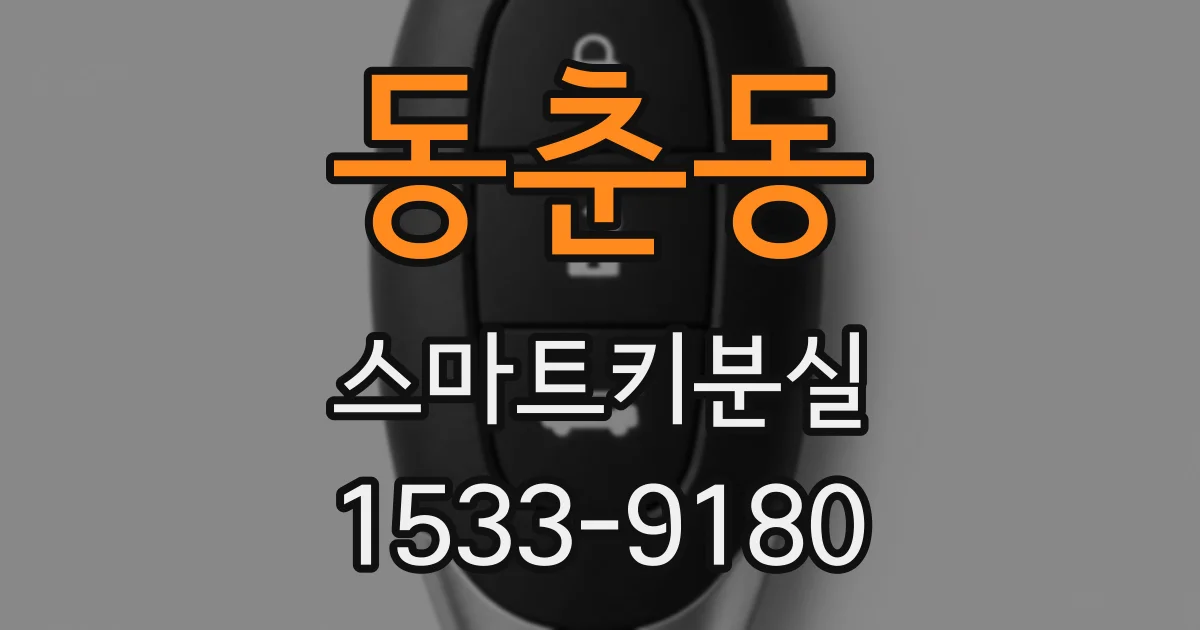 동춘동 스마트키분실