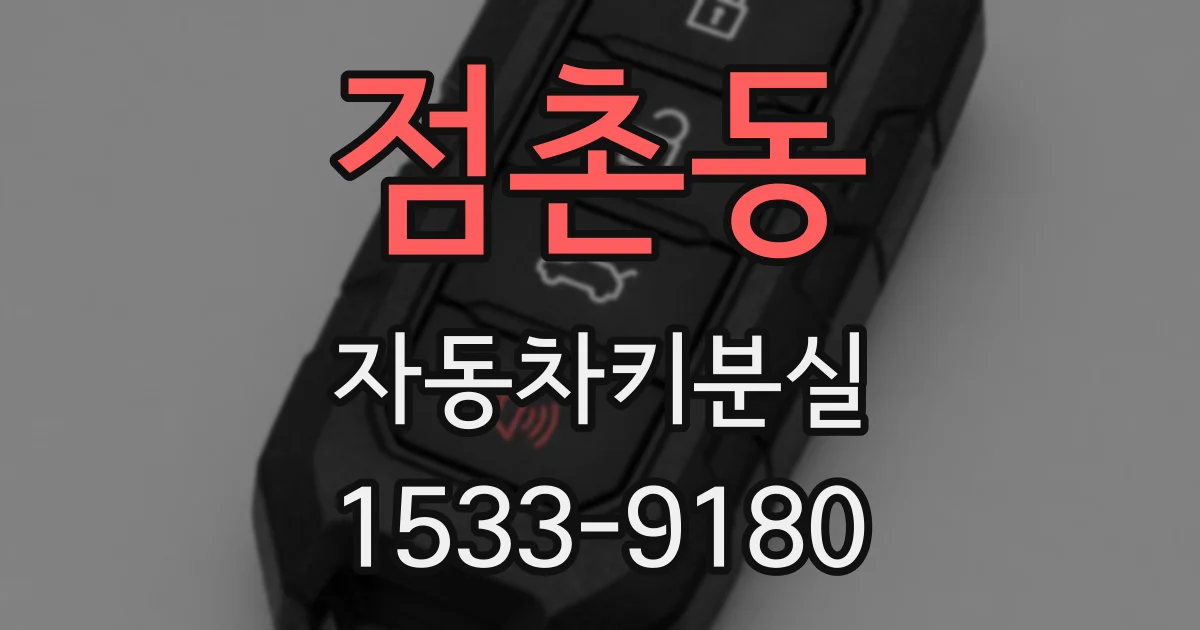 점촌동 자동차키분실