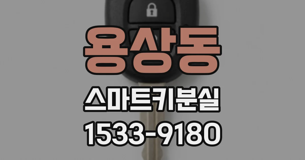 용상동 스마트키분실