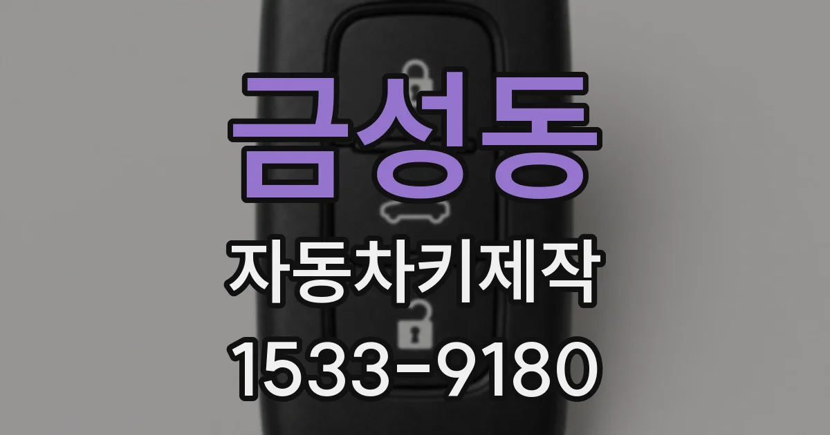 금성동 자동차키제작