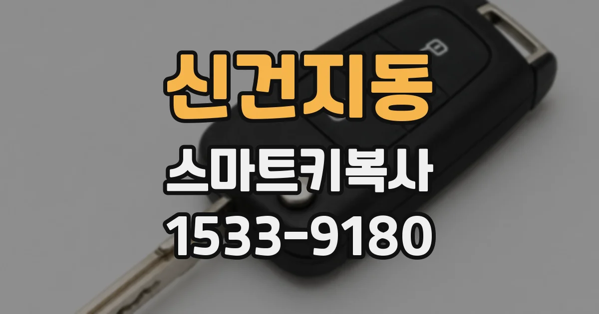신건지동 스마트키복사