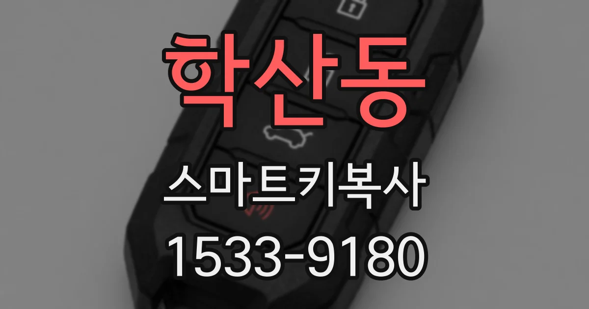 학산동 스마트키복사