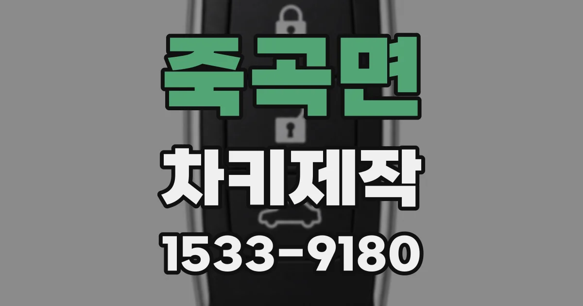죽곡면 차키제작