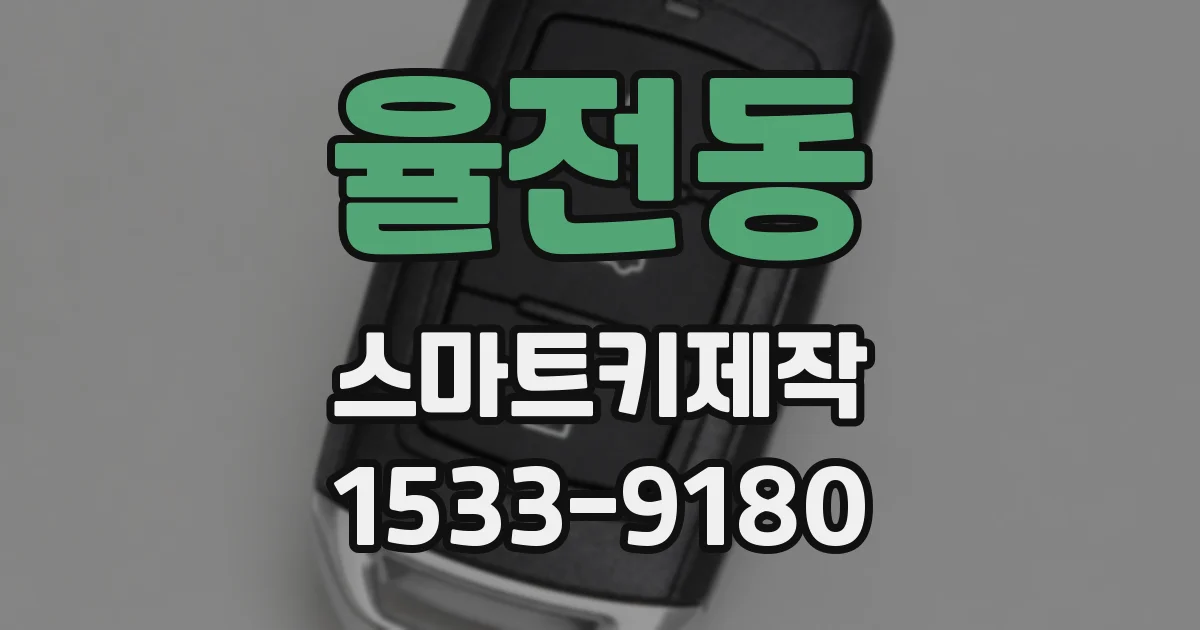 율전동 스마트키제작