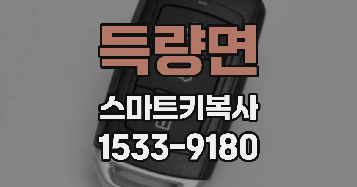 득량면 스마트키복사