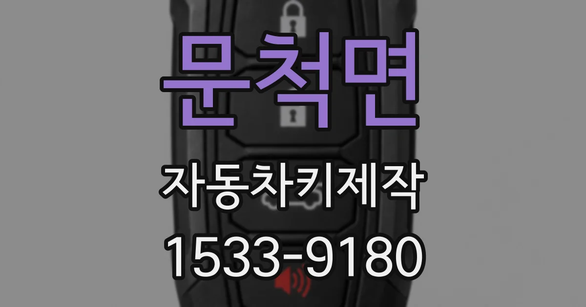 문척면 자동차키제작