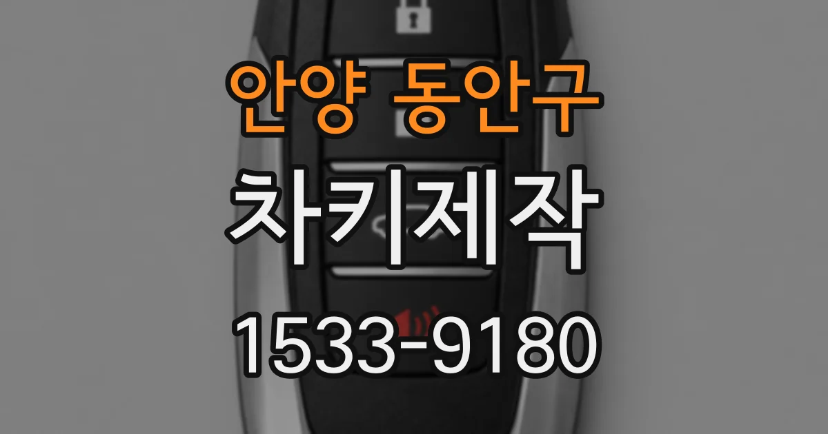 안양 동안구 차키제작