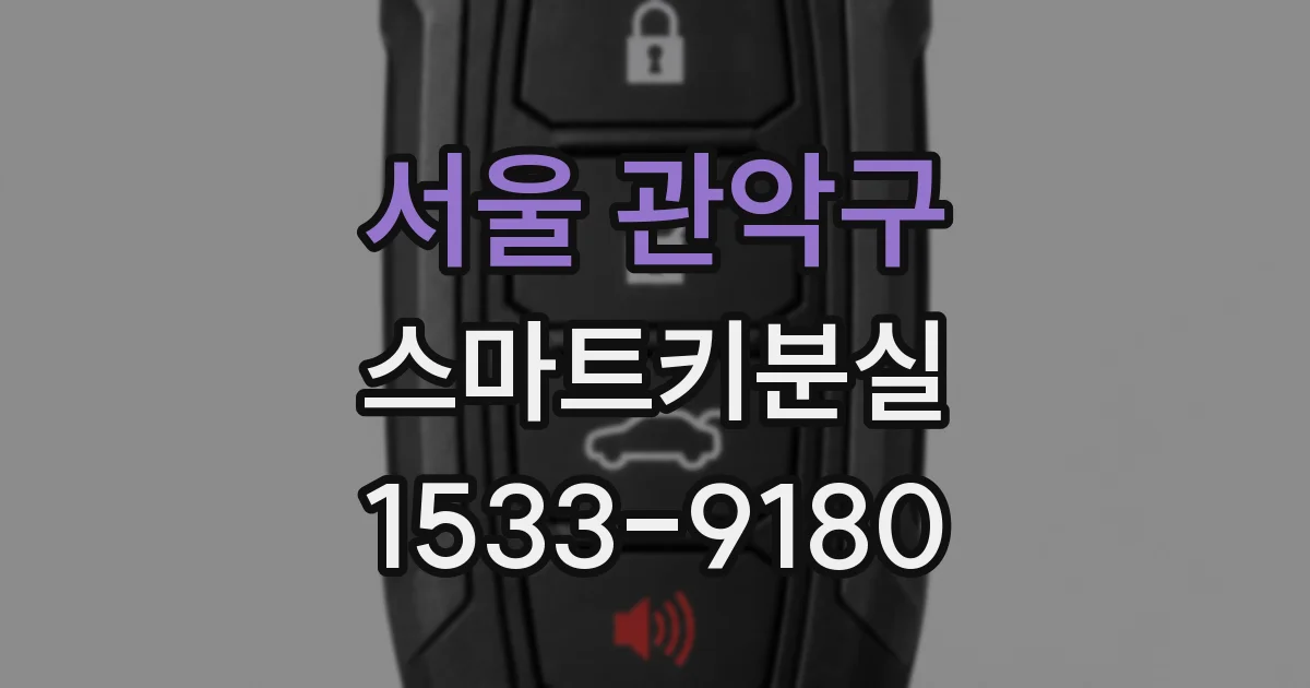 서울 관악구 스마트키분실