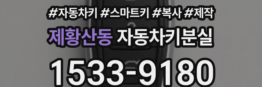 제황산동 자동차키분실