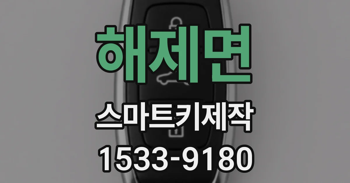 해제면 스마트키제작