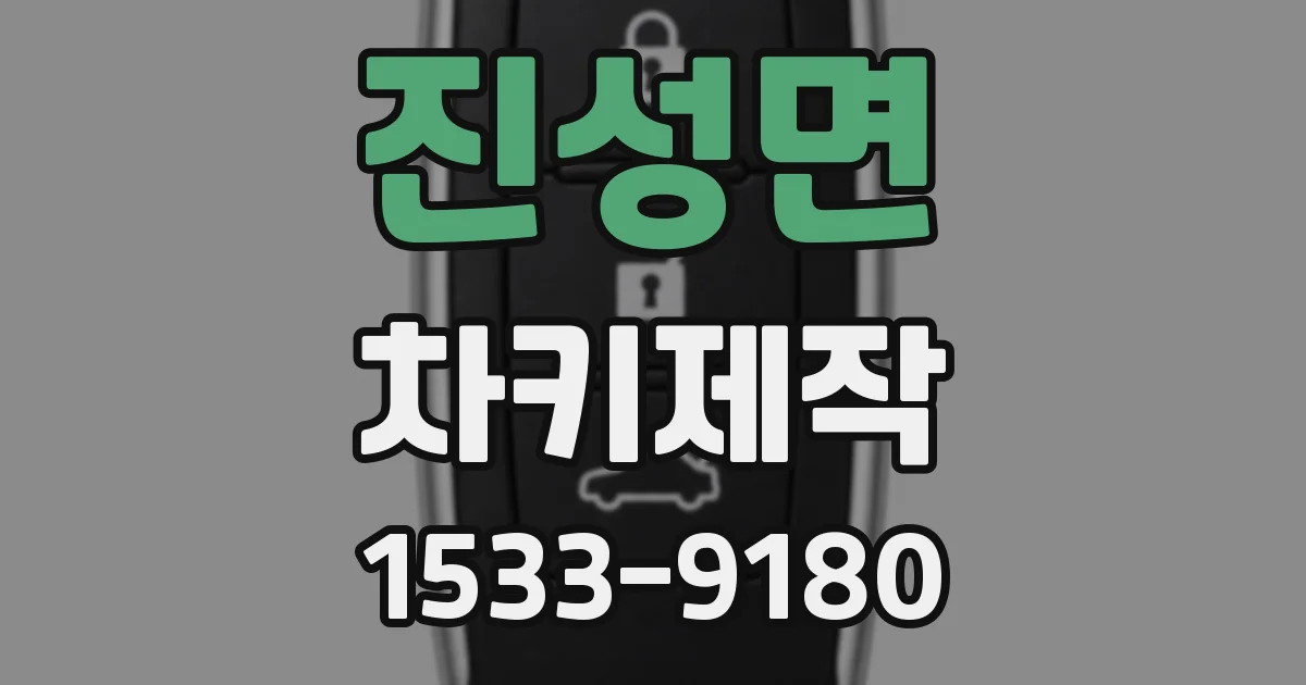 진성면 차키제작