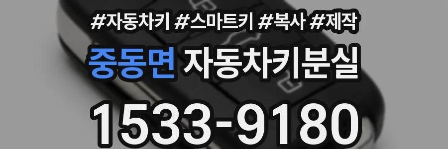 중동면 자동차키분실