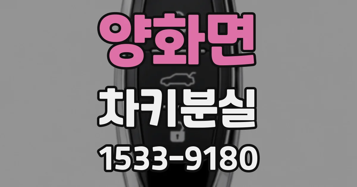 양화면 차키분실