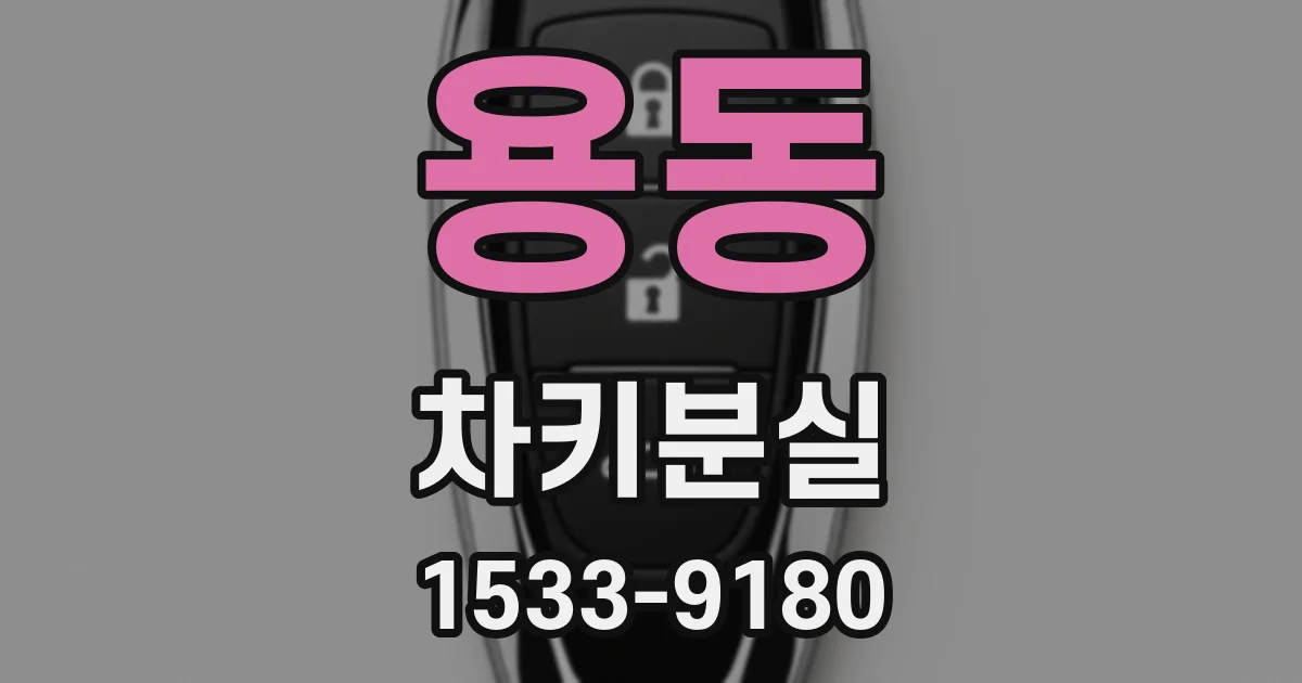 용동 차키분실