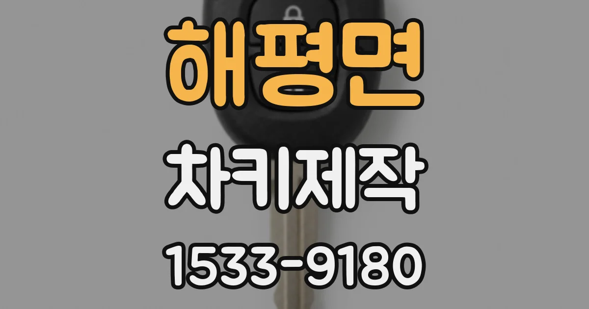 해평면 차키제작