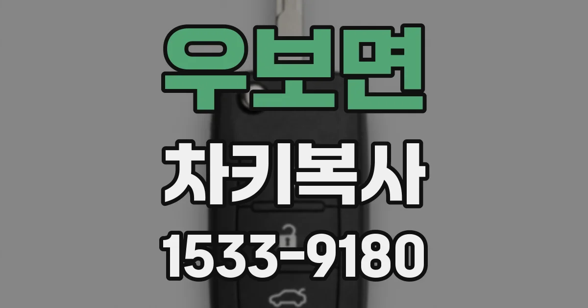 우보면 차키복사