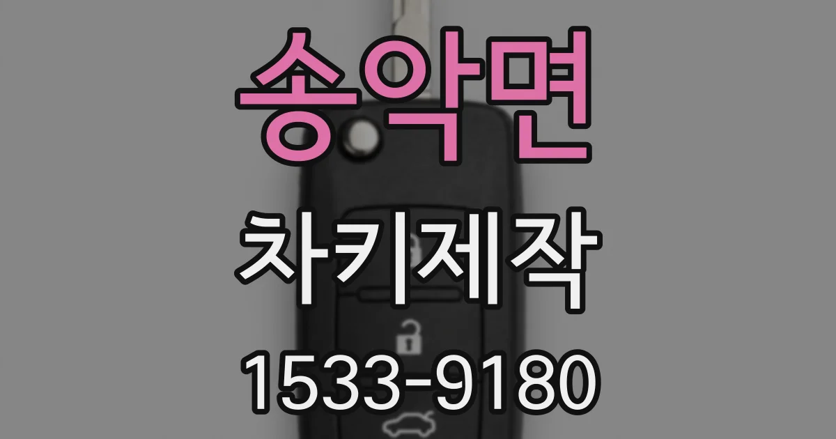 송악면 차키제작