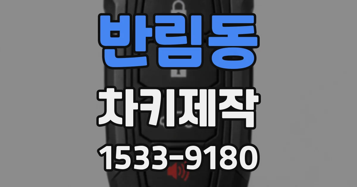 반림동 차키제작