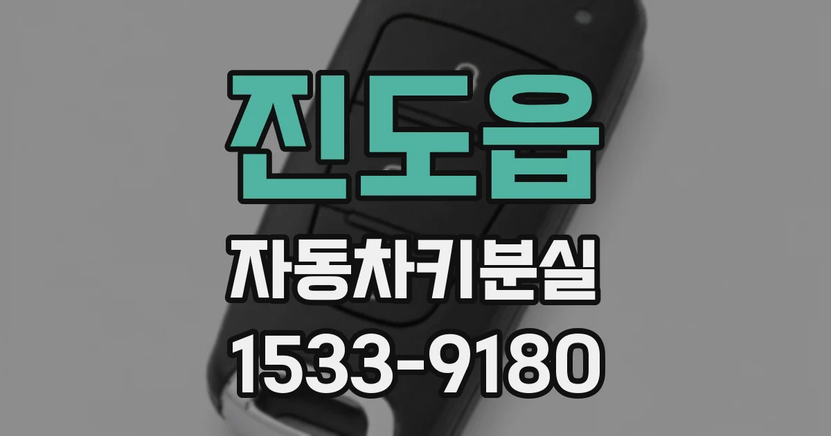 진도읍 자동차키분실