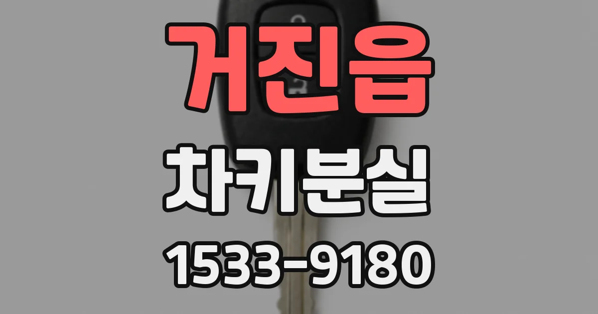 거진읍 차키분실