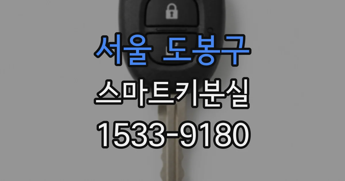 서울 도봉구 스마트키분실