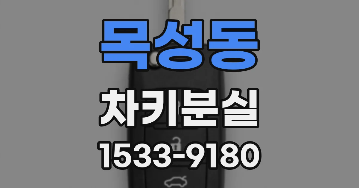 목성동 차키분실