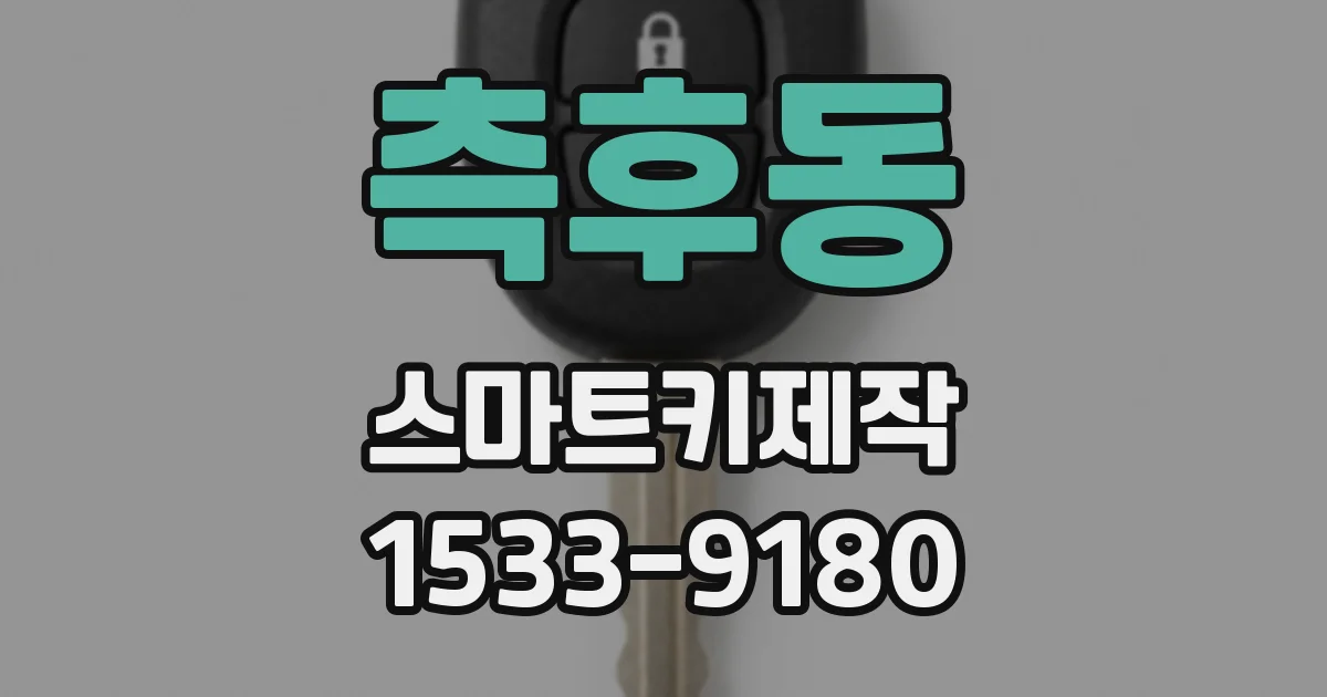측후동 스마트키제작