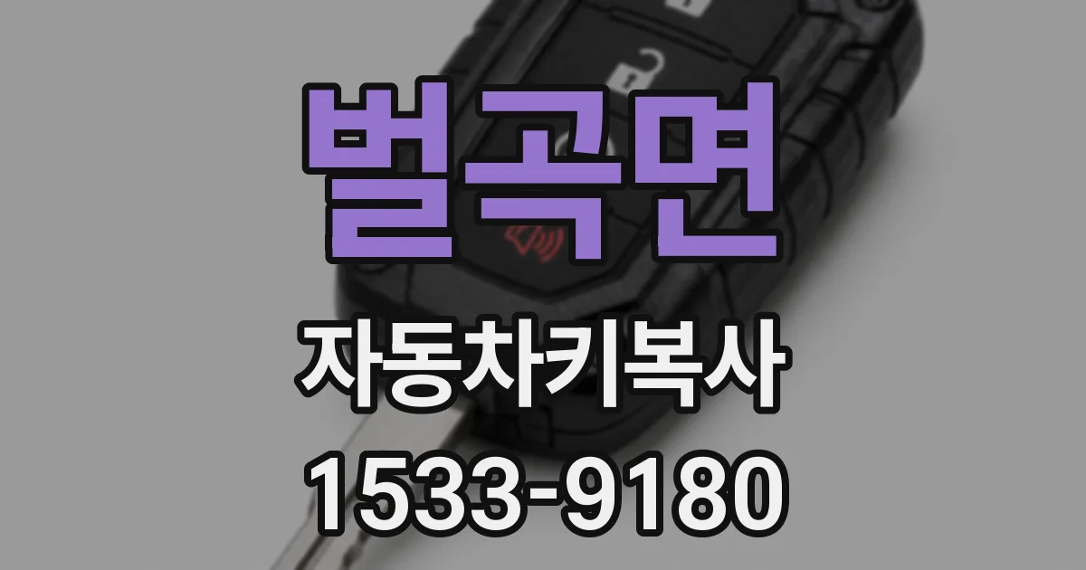 벌곡면 자동차키복사