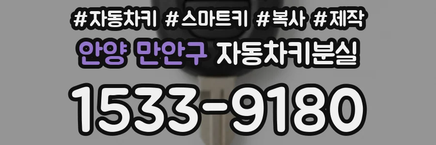 안양 만안구 자동차키분실