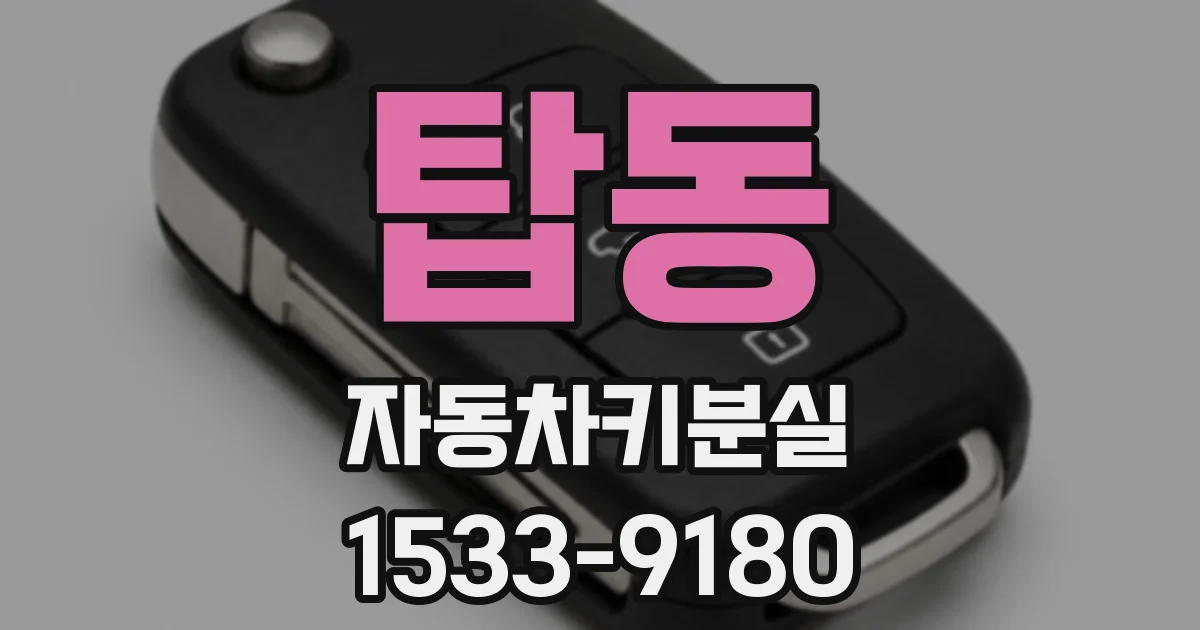 탑동 자동차키분실