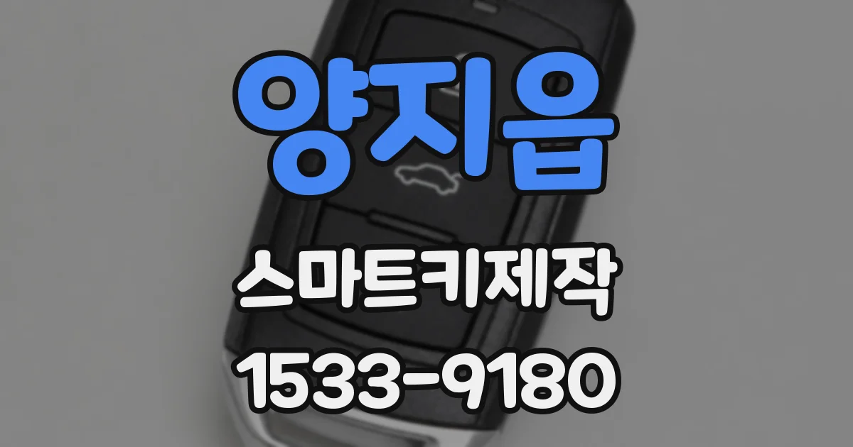 양지읍 스마트키제작