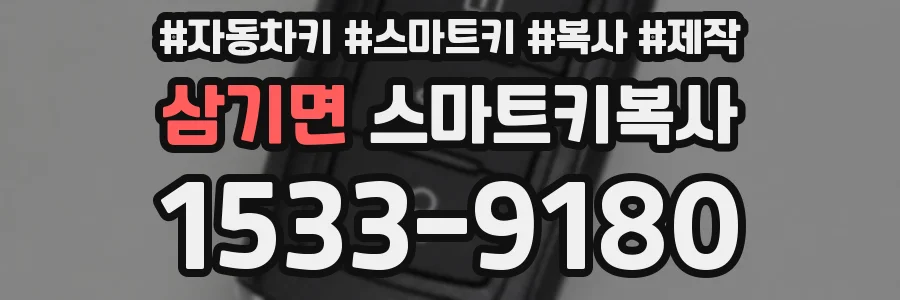 삼기면 스마트키복사