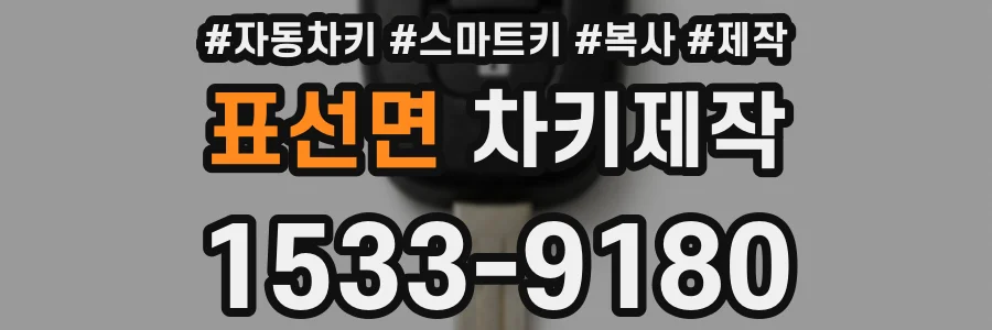 표선면 차키제작