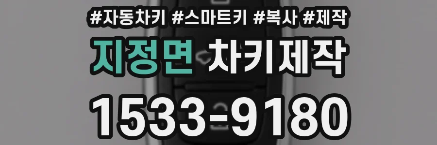 지정면 차키제작