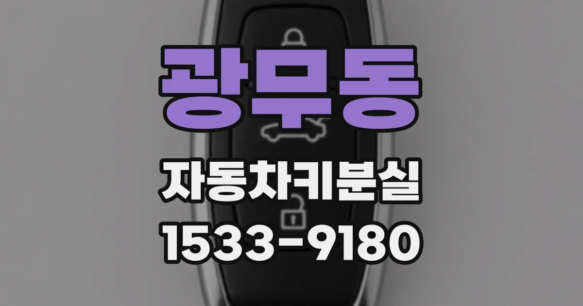 광무동 자동차키분실