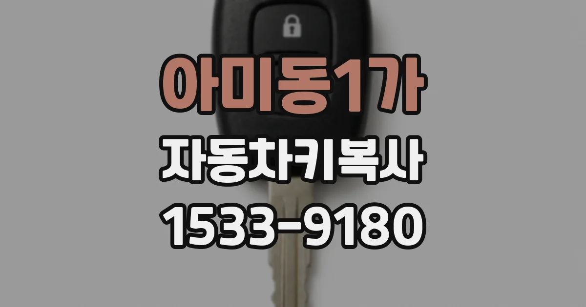 아미동1가 자동차키복사