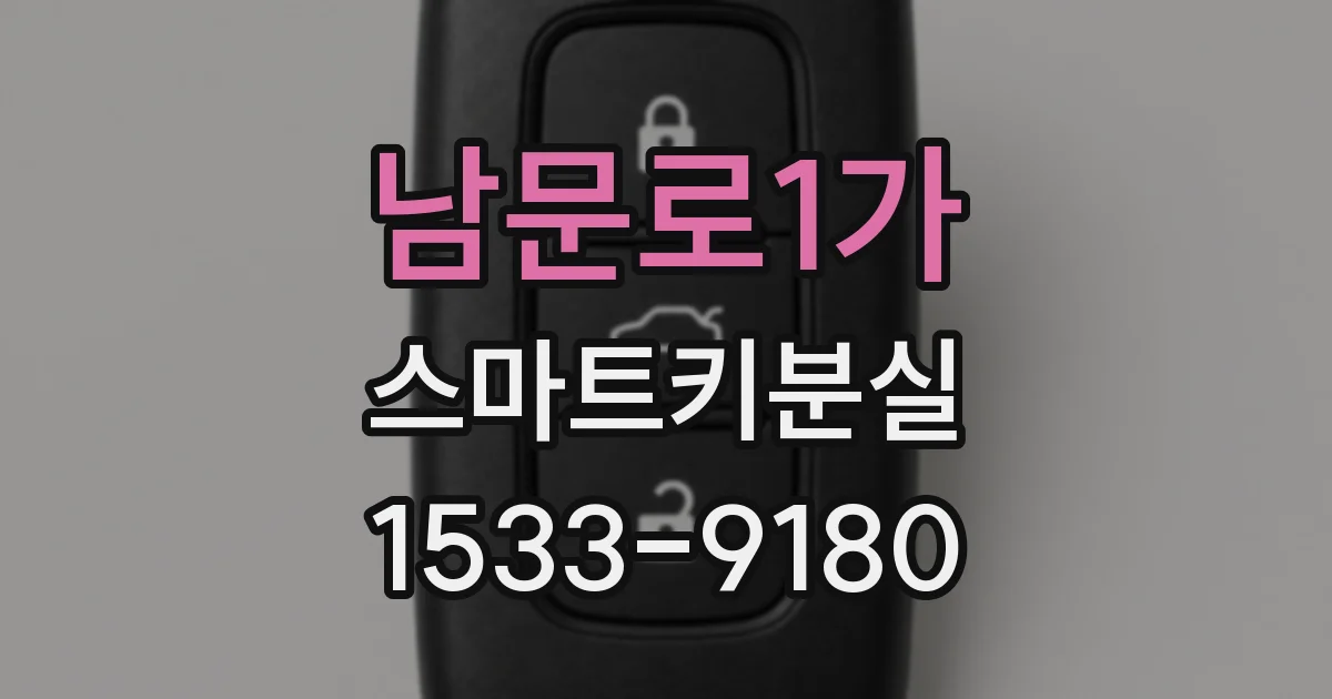 남문로1가 스마트키분실