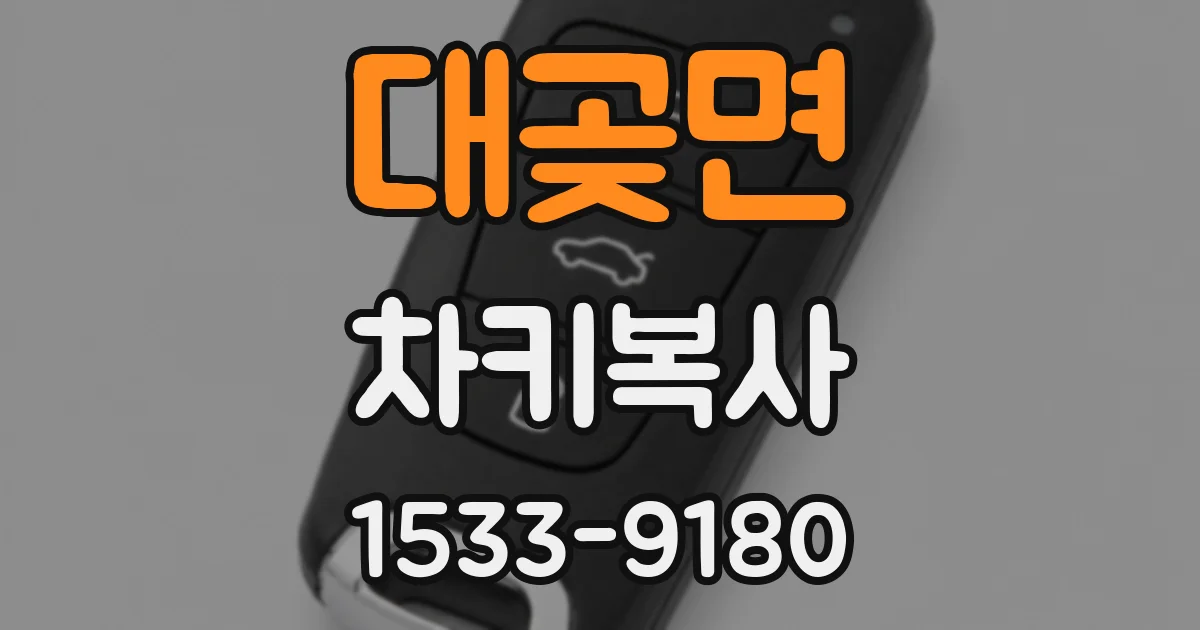 대곶면 차키복사