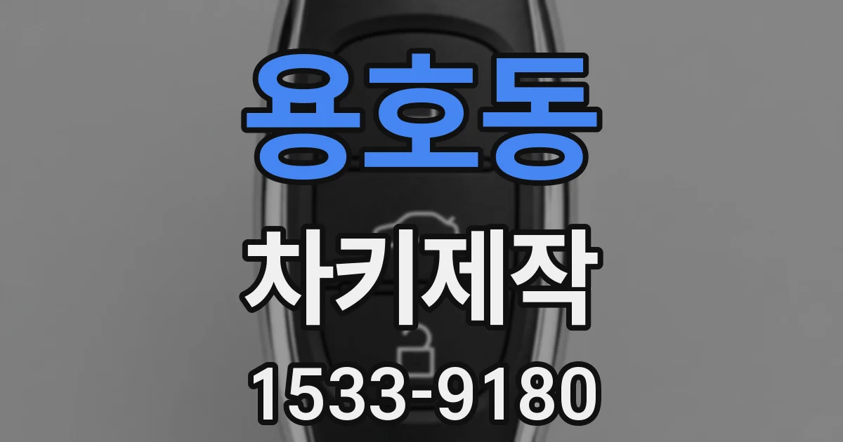 용호동 차키제작