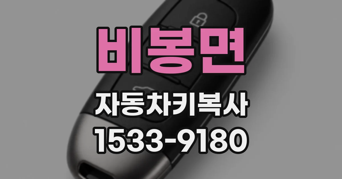 비봉면 자동차키복사
