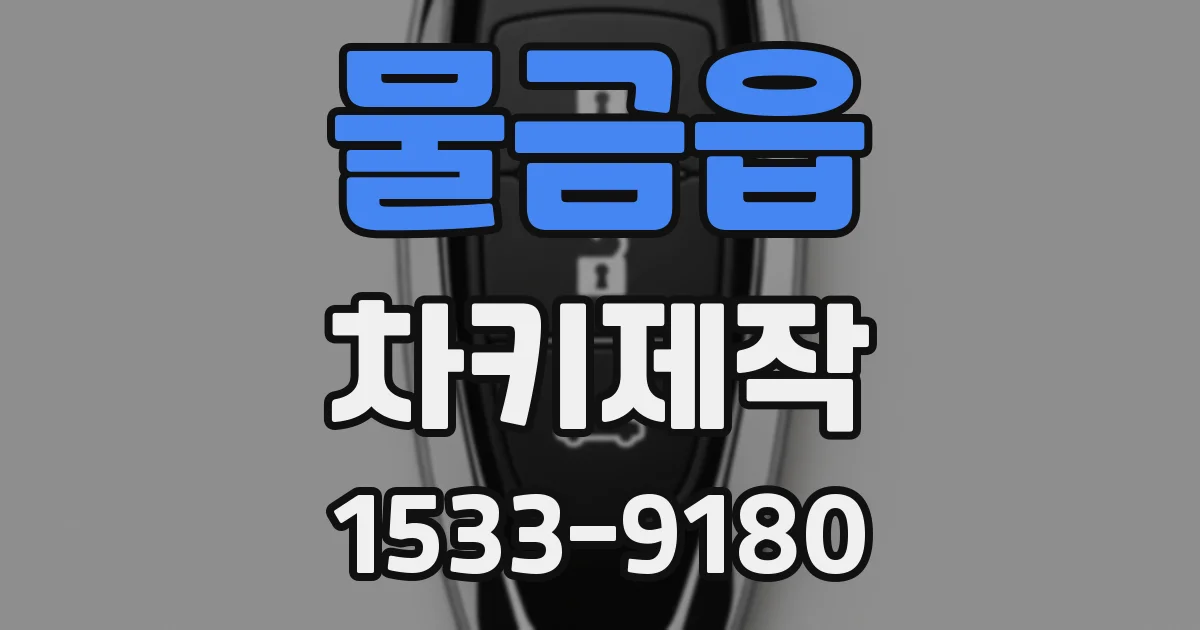 물금읍 차키제작