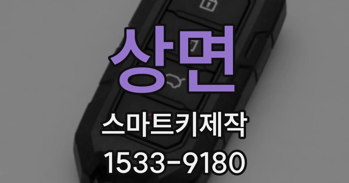상면 스마트키제작