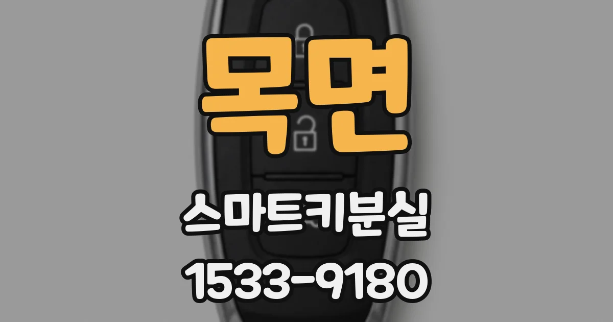 목면 스마트키분실