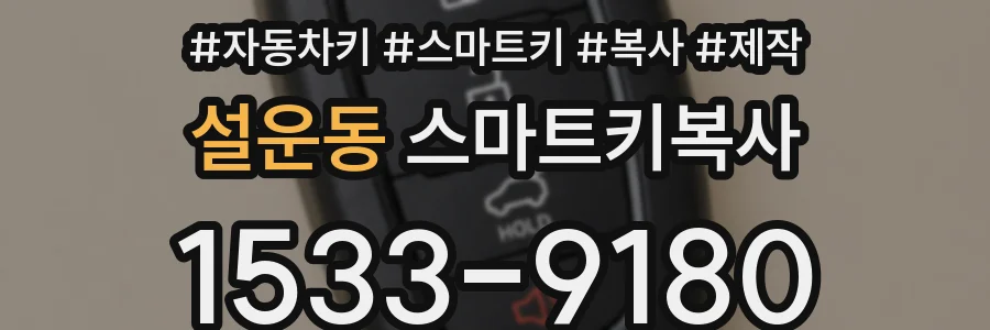 설운동 스마트키복사