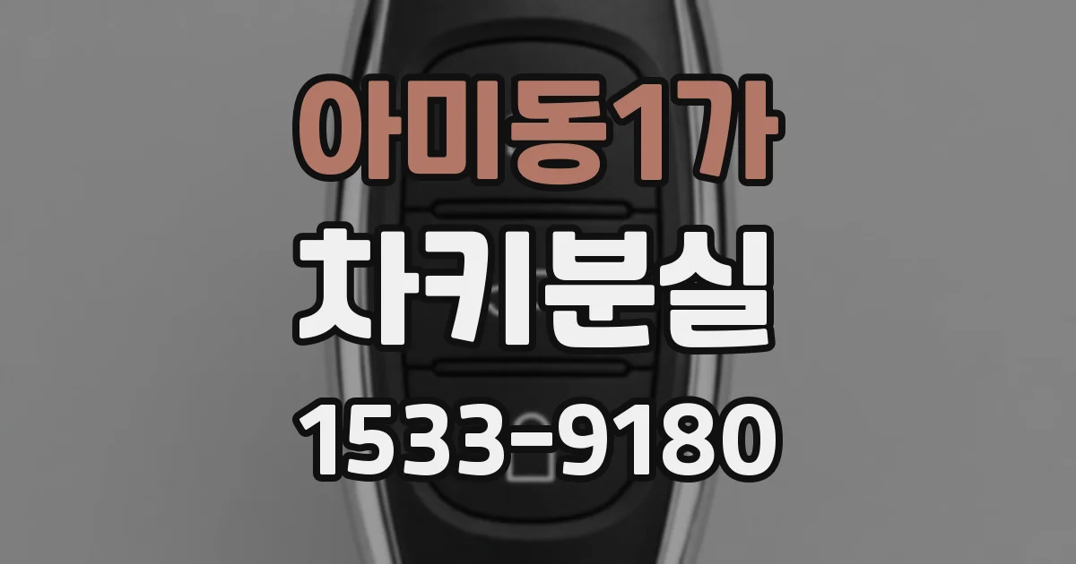 아미동1가 차키분실