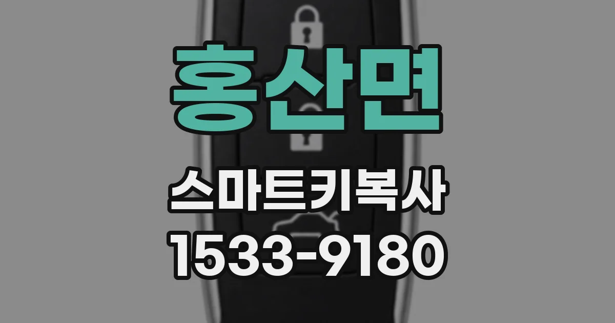 홍산면 스마트키복사