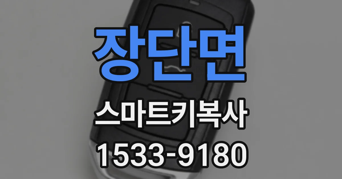 장단면 스마트키복사