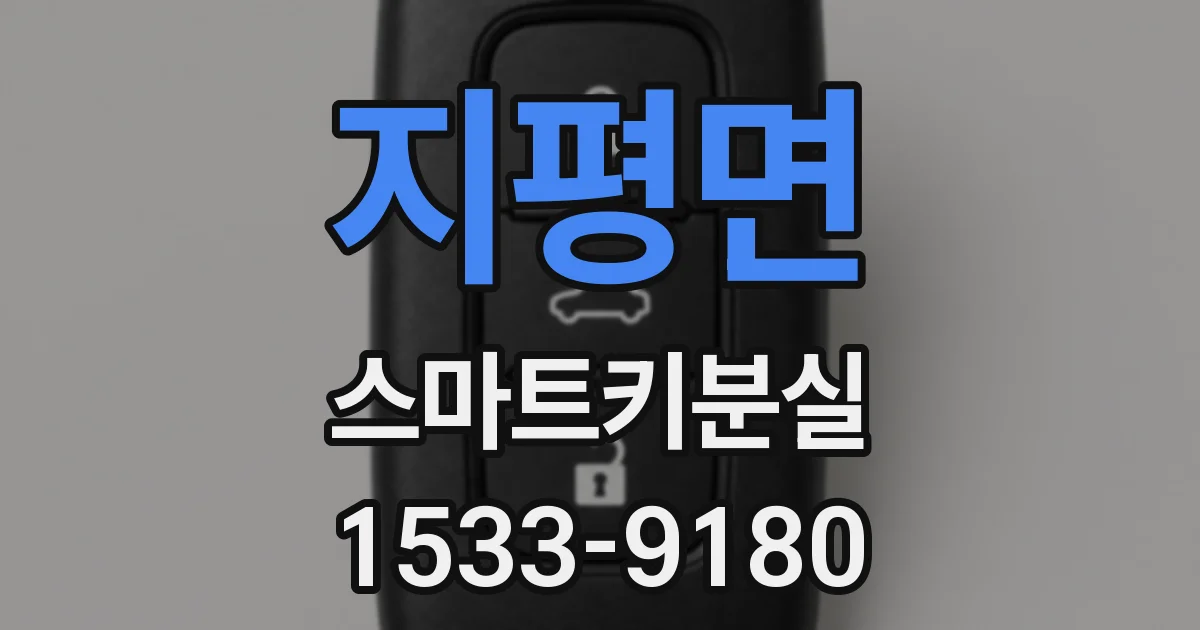 지평면 스마트키분실