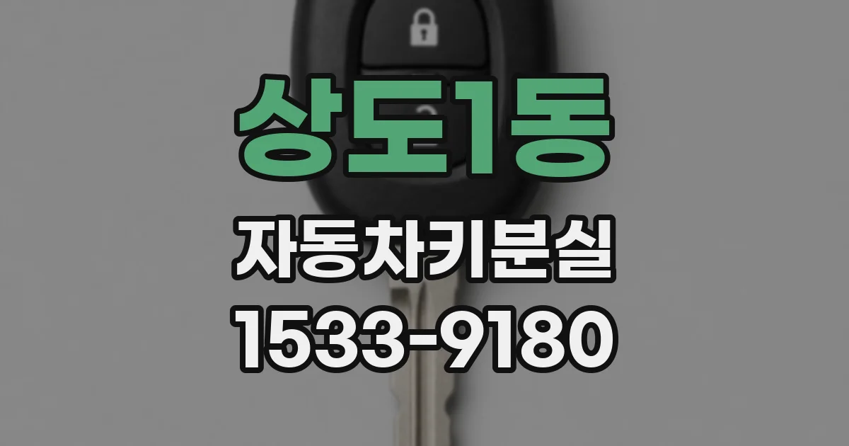 상도1동 자동차키분실